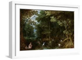 Leto and Peasants of Lykia, 1595-1610-Jan Brueghel the Elder-Framed Giclee Print