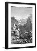 Leto and the Frogs-null-Framed Art Print