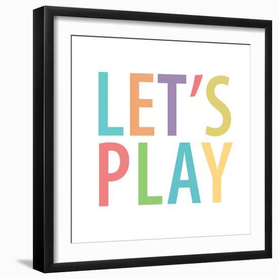 Lets 1-Kimberly Allen-Framed Art Print