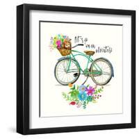 Lets Go on an Adventure!-Jin Jing-Framed Art Print