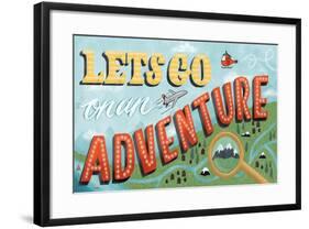 Lets Go On An Adventure-Ashley Santoro-Framed Giclee Print