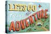 Lets Go On An Adventure-Ashley Santoro-Stretched Canvas