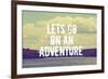 Lets Go on an Adventure-Vintage Skies-Framed Giclee Print