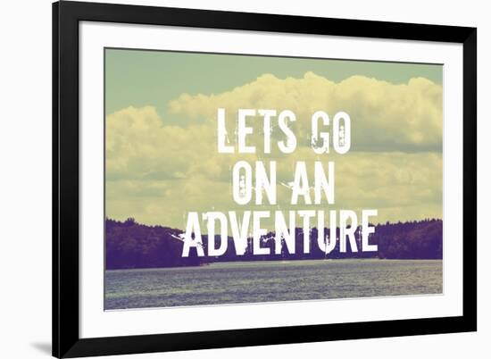 Lets Go on an Adventure-Vintage Skies-Framed Giclee Print