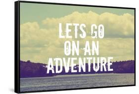 Lets Go on an Adventure-Vintage Skies-Framed Stretched Canvas