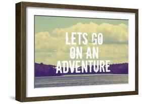 Lets Go on an Adventure-Vintage Skies-Framed Giclee Print