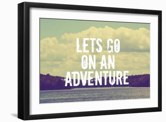 Lets Go on an Adventure-Vintage Skies-Framed Giclee Print