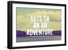 Lets Go on an Adventure-Vintage Skies-Framed Giclee Print