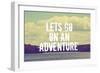 Lets Go on an Adventure-Vintage Skies-Framed Giclee Print