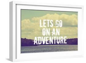 Lets Go on an Adventure-Vintage Skies-Framed Giclee Print