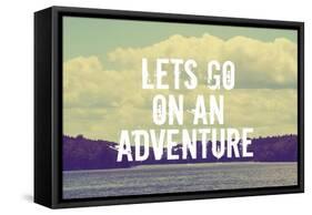 Lets Go on an Adventure-Vintage Skies-Framed Stretched Canvas