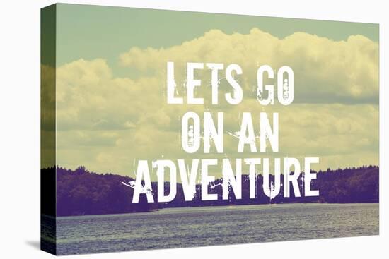Lets Go on an Adventure-Vintage Skies-Stretched Canvas