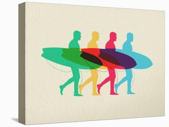 Lets Go Surfing - Summer Time Design-cienpies-Stretched Canvas