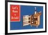 Lets Have a Drink, Portable Liquor Cabinet-null-Framed Art Print