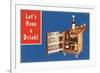 Lets Have a Drink, Portable Liquor Cabinet-null-Framed Premium Giclee Print