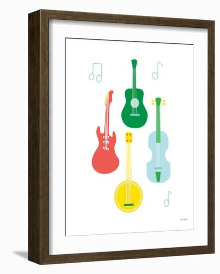 Lets Listen to Music IV-Ann Kelle-Framed Art Print