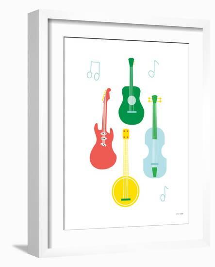Lets Listen to Music IV-Ann Kelle-Framed Art Print