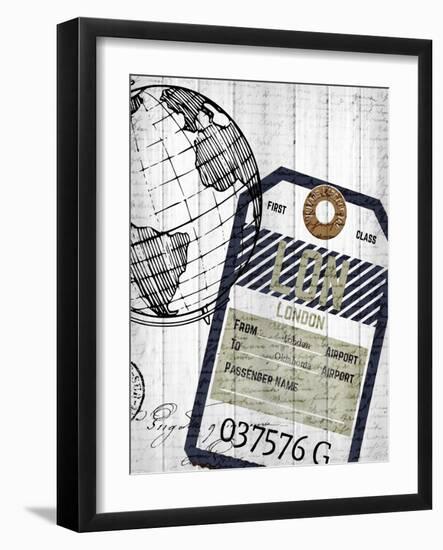 Lets Travel 2-Kimberly Allen-Framed Art Print