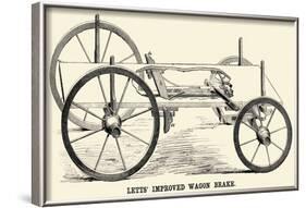 Lett's Improved Wagon Brake-null-Framed Art Print