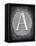 Letter A-LightBoxJournal-Framed Stretched Canvas