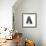 Letter A-badboo-Framed Art Print displayed on a wall