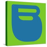 Letter B Blue-NaxArt-Stretched Canvas
