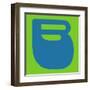 Letter B Blue-NaxArt-Framed Art Print