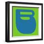 Letter B Blue-NaxArt-Framed Art Print