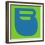 Letter B Blue-NaxArt-Framed Premium Giclee Print