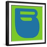 Letter B Blue-NaxArt-Framed Premium Giclee Print