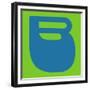 Letter B Blue-NaxArt-Framed Premium Giclee Print