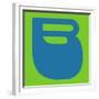 Letter B Blue-NaxArt-Framed Premium Giclee Print