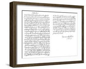 Letter by Charles I, King of England, to the Duke of Ormonde, 1645-Frederick George Netherclift-Framed Giclee Print