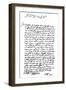 Letter by Galileo Galilei, 1627-Frederick George Netherclift-Framed Giclee Print