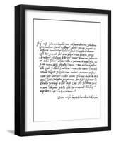 Letter by Michelangelo Buonarroti, 1545-Frederick George Netherclift-Framed Giclee Print