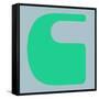 Letter C Green-NaxArt-Framed Stretched Canvas