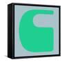 Letter C Green-NaxArt-Framed Stretched Canvas