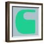 Letter C Green-NaxArt-Framed Art Print