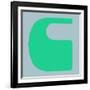 Letter C Green-NaxArt-Framed Art Print