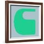 Letter C Green-NaxArt-Framed Art Print