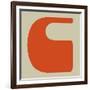 Letter C Orange-NaxArt-Framed Art Print