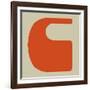 Letter C Orange-NaxArt-Framed Art Print