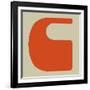 Letter C Orange-NaxArt-Framed Art Print