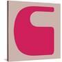 Letter C Pink-NaxArt-Stretched Canvas