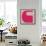 Letter C Pink-NaxArt-Framed Stretched Canvas displayed on a wall