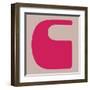 Letter C Pink-NaxArt-Framed Art Print