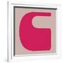 Letter C Pink-NaxArt-Framed Premium Giclee Print