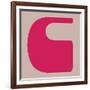 Letter C Pink-NaxArt-Framed Premium Giclee Print