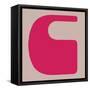 Letter C Pink-NaxArt-Framed Stretched Canvas