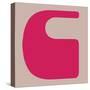 Letter C Pink-NaxArt-Stretched Canvas